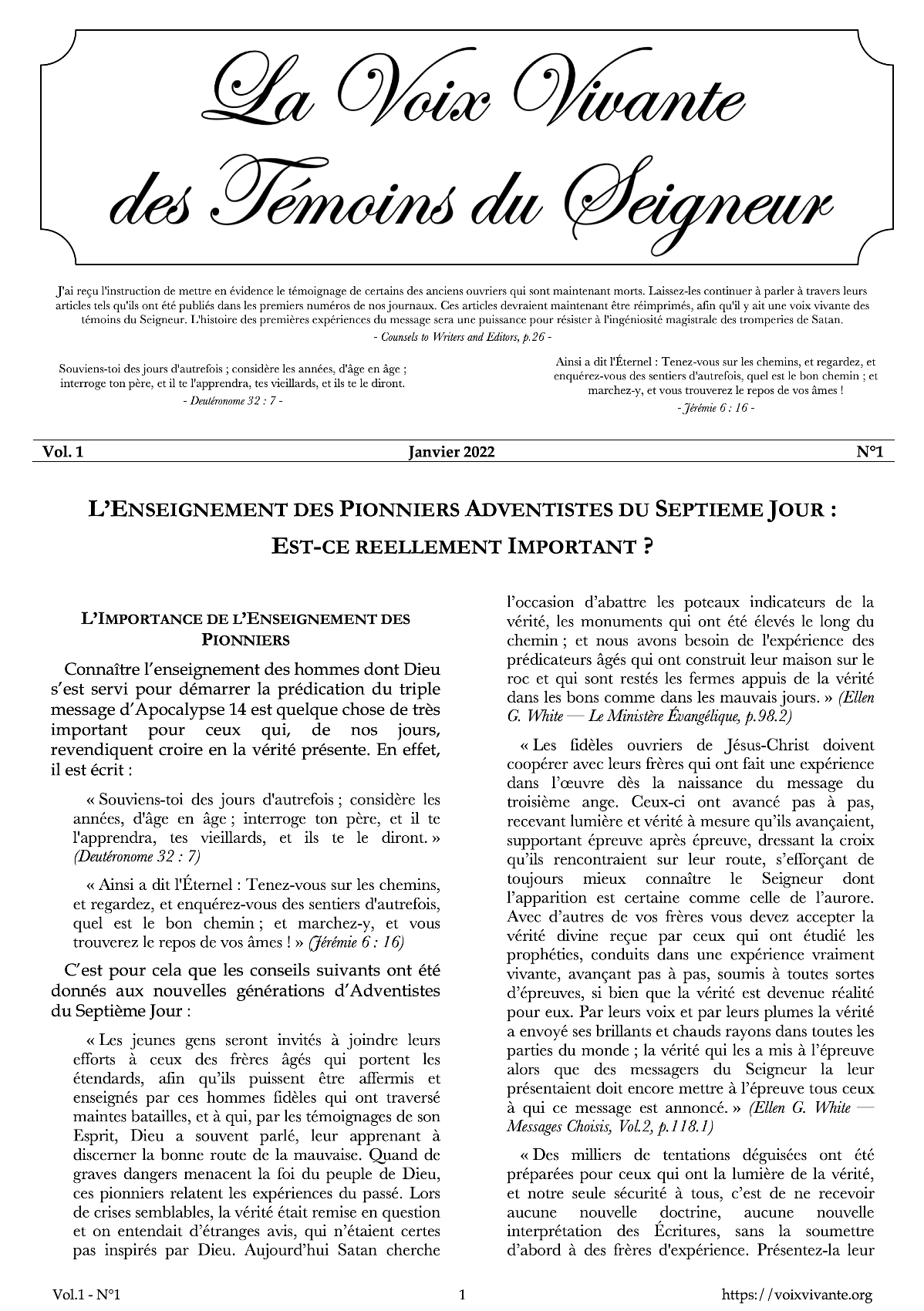 Vol1-N1_L’Importance de l’Enseignement des Pionniers
